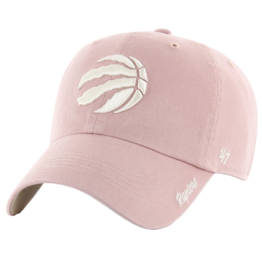 Casquette ajustable rose '47 Toronto Raptors Ballpark Cheer Clean Up pour femme