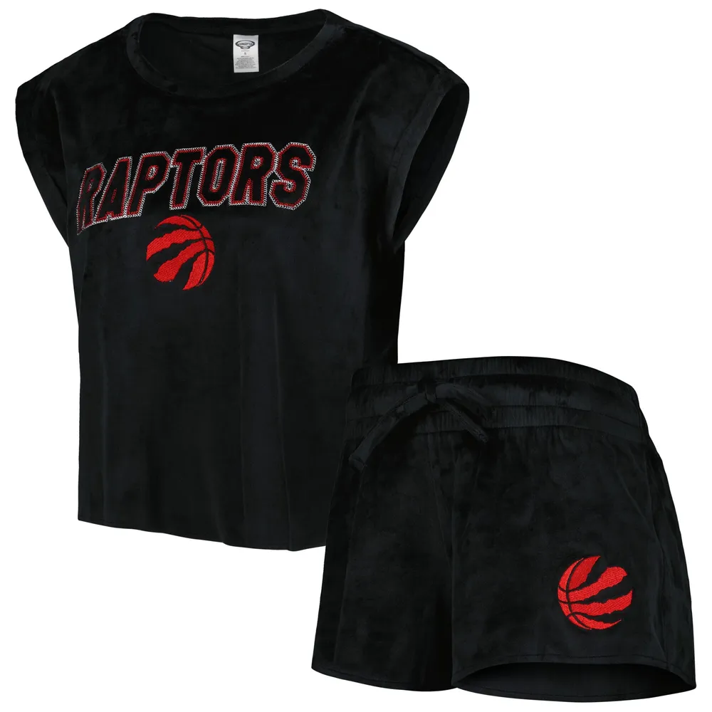 Concepts Sport Men's Black, Red Toronto Raptors T-shirt and Shorts Sleep  Set