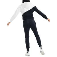 Chandail Bobbi Colorblock des Toronto Raptors DKNY Sport pour femmes, blanc/noir - à capuchon
