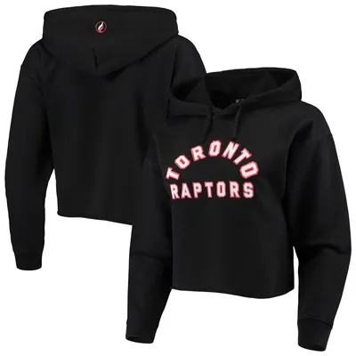 Women's Toronto Raptors G-III 4Her by Carl Banks White MVP Raglan Hoodie  Long Sleeve T-Shirt