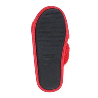 Women's FOCO Toronto Raptors Script Cross - Slide Slippers