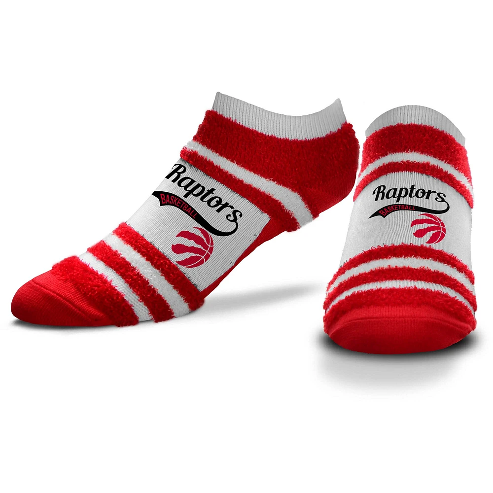 Chaussettes pour femmes For Bare Feet Toronto Raptors Block Stripe Fuzzy