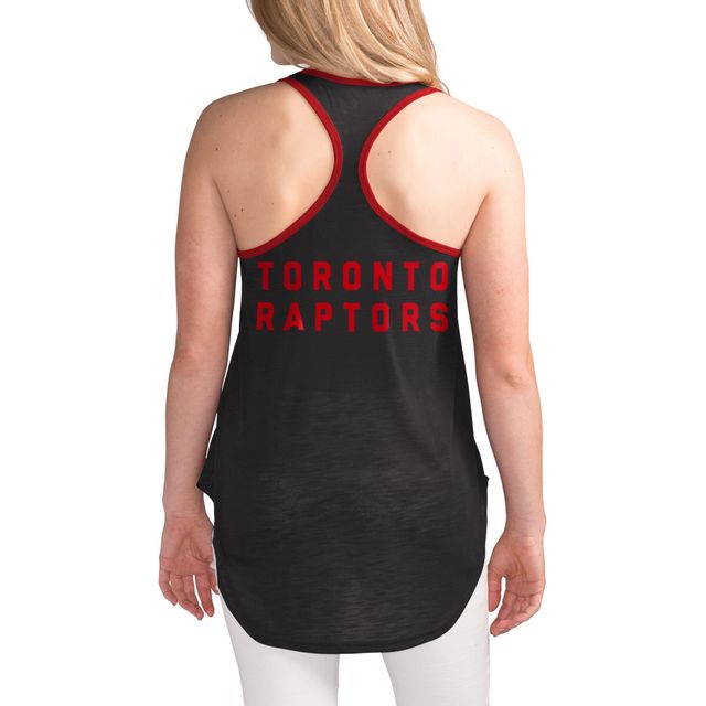 Débardeur G-III 4Her par Carl Banks Toronto Raptors Tater Burnout Racerback pour femmes - Noir