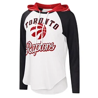 T-shirt à manches longues pour femme G-III 4Her by Carl Banks Toronto Raptors MVP Raglan Hoodie