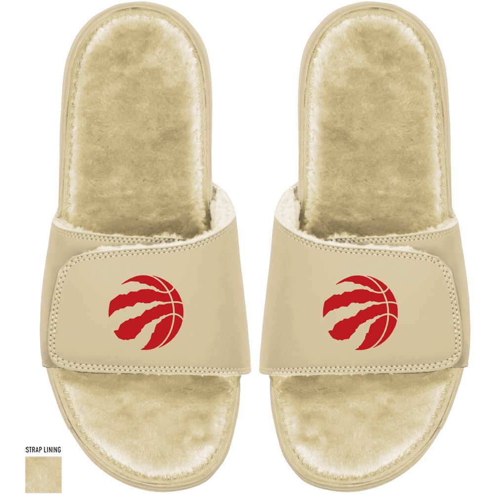 Women's ISlide Tan Toronto Raptors Dune Faux Fur - Sandals