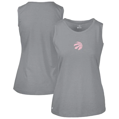 Women's Levelwear  Gray Toronto Raptors Mother's Day Macy Core Logo Tank Top