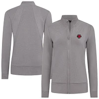 Women's Levelwear Gray Toronto Raptors Shine Full-Zip Jacket
