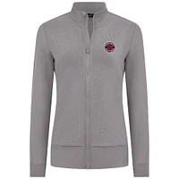 Women's Levelwear Gray Toronto Raptors Shine Full-Zip Jacket