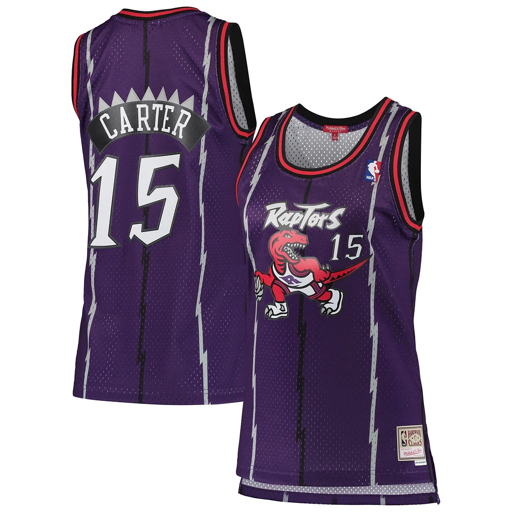 Women's Mitchell & Ness Vince Carter Purple Toronto Raptors 1998/99 Hardwood Classics Swingman Jersey