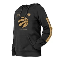 Women's New Era Black Toronto Raptors 2022/23 City Edition Raglan Pullover Hoodie