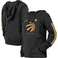 Women's New Era Black Toronto Raptors 2022/23 City Edition Raglan Pullover Hoodie