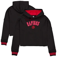 Women's New Era Black Toronto Raptors Sport Night Pullover Hoodie