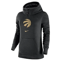 Sweat à capuche Nike noir Toronto Raptors 2023/24 City Edition Courtside Club pour femme