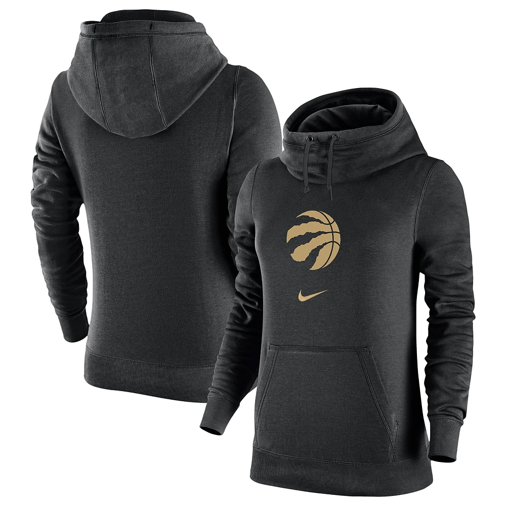 Sweat à capuche Nike noir Toronto Raptors 2023/24 City Edition Courtside Club pour femme