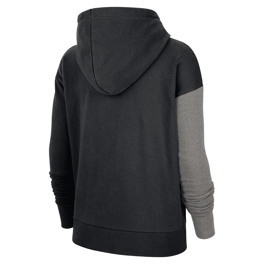 Women's Nike Black Toronto Raptors Courtside Essential - Full-Zip Hoodie