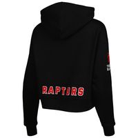 Women's Pro Standard Black Toronto Raptors Classic Fleece Cropped Pullover Hoodie