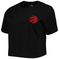 T-shirt carré Pro Standard Toronto Raptors Classics pour femme, noir