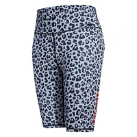 Women's Pro Standard Black Toronto Raptors Leopard Bike Shorts