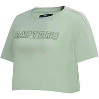 T-shirt court neutre Pro Standard Toronto Raptors pour femme, vert