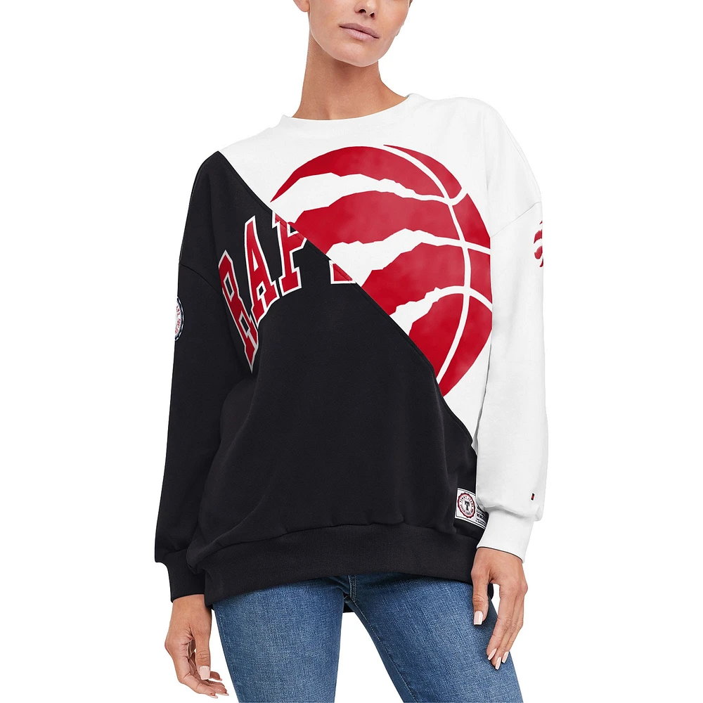 Tommy Jeans pour femme Noir Raptors de Toronto Ariel - Chandail molletonné