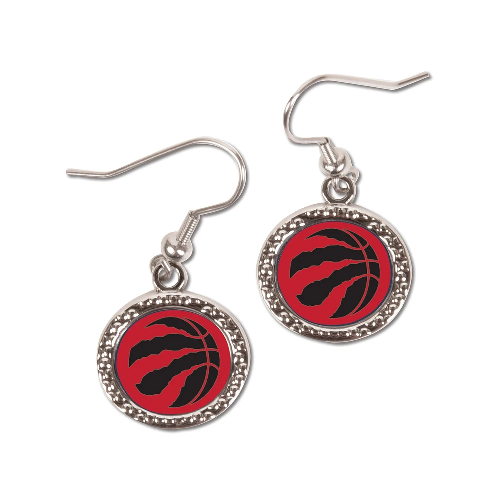 Boucles d'oreilles pendantes rondes WinCraft Toronto Raptors pour femme