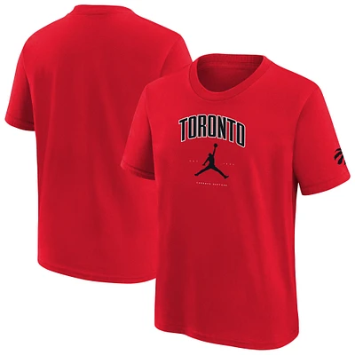 Youth Jordan Brand Red Toronto Raptors Essential Cities T-Shirt