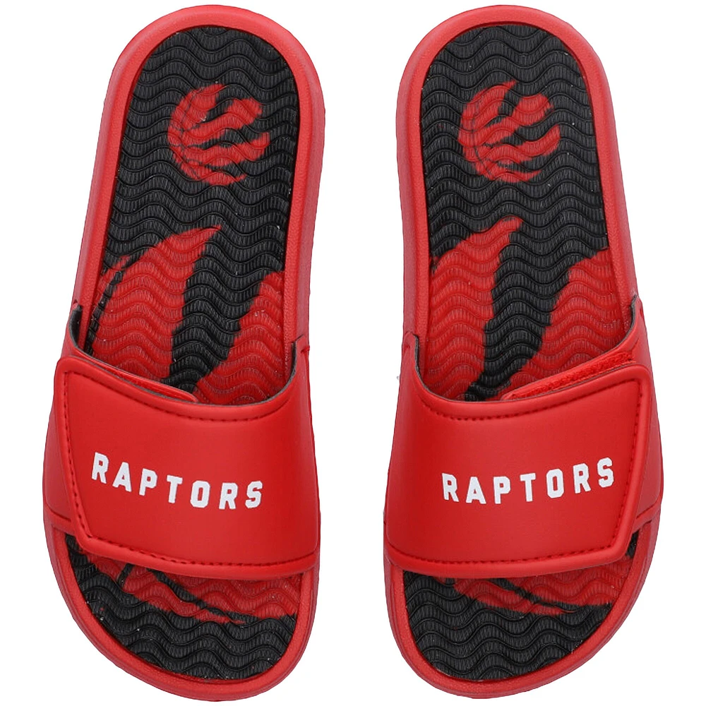 Youth FOCO Toronto Raptors Gel Slide Sandals