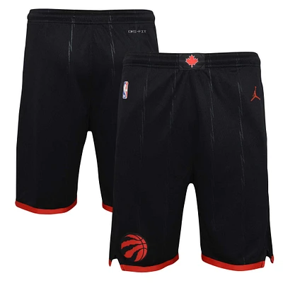 Short Jordan Brand noir pour jeunes des Raptors de Toronto Swingman Statement Edition