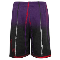Youth Mitchell & Ness Purple/Black Toronto Raptors 1998/99 Hardwood Classics Fadeaway Reload 3.0 Swingman Shorts