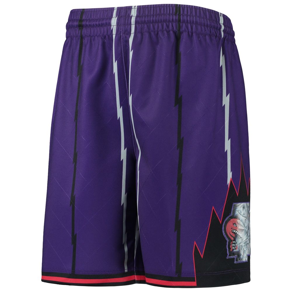 Youth Mitchell & Ness Purple Toronto Raptors 1998 Hardwood Classics 75th Anniversary Swingman Shorts