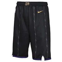 Short de performance Nike noir Toronto Raptors City Edition Swingman pour jeune garçon 2024/25