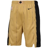 Youth Nike Gold Toronto Raptors 2023/24 City Edition Swingman Performance Shorts