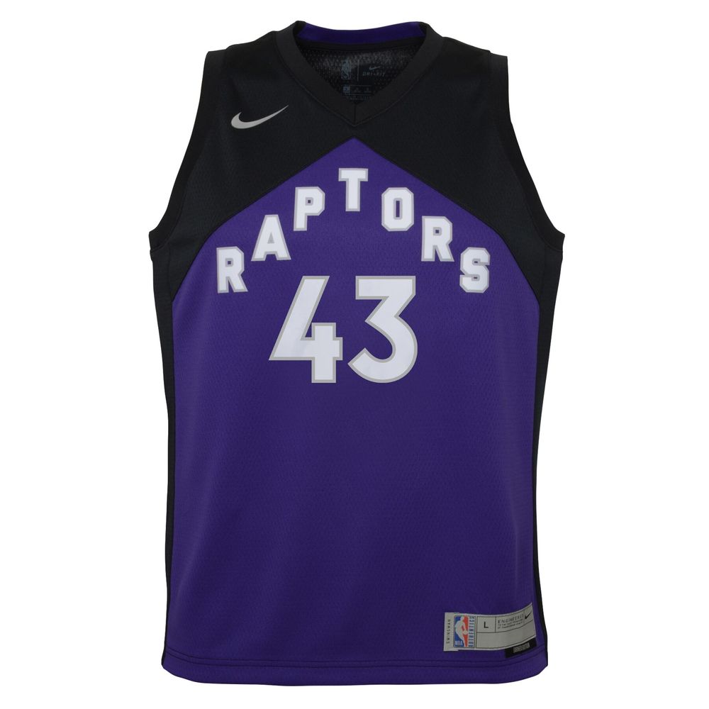 Youth Nike Pascal Siakam Black/Purple Toronto Raptors 2020/21 Swingman Player Jersey - Earned Edition