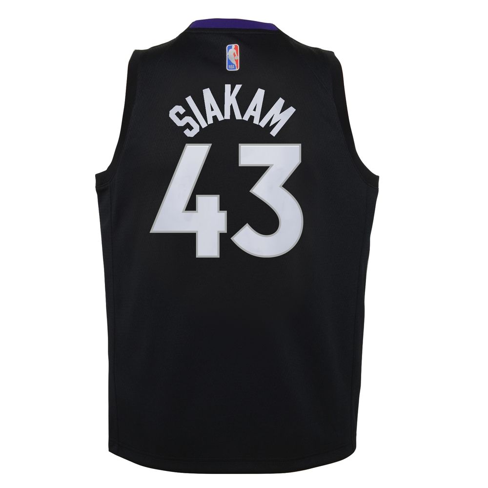 Youth Nike Pascal Siakam Black/Purple Toronto Raptors 2020/21 Swingman Player Jersey - Earned Edition