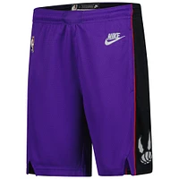 Short de performance Nike violet Toronto Raptors 2024/25 City Edition Swingman pour jeune