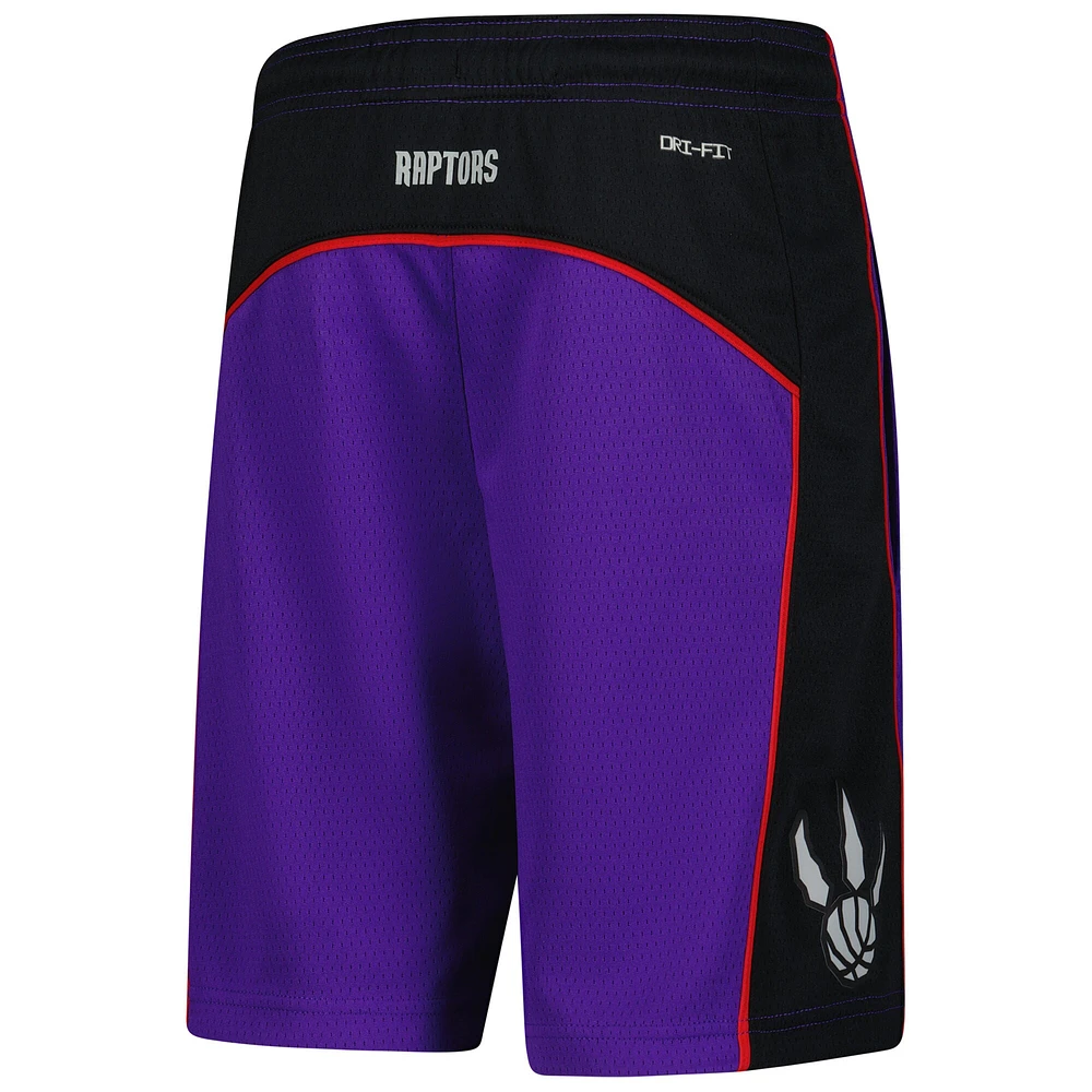 Short de performance Nike violet Toronto Raptors 2024/25 City Edition Swingman pour jeune