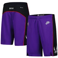 Short de performance Nike violet Toronto Raptors 2024/25 City Edition Swingman pour jeune