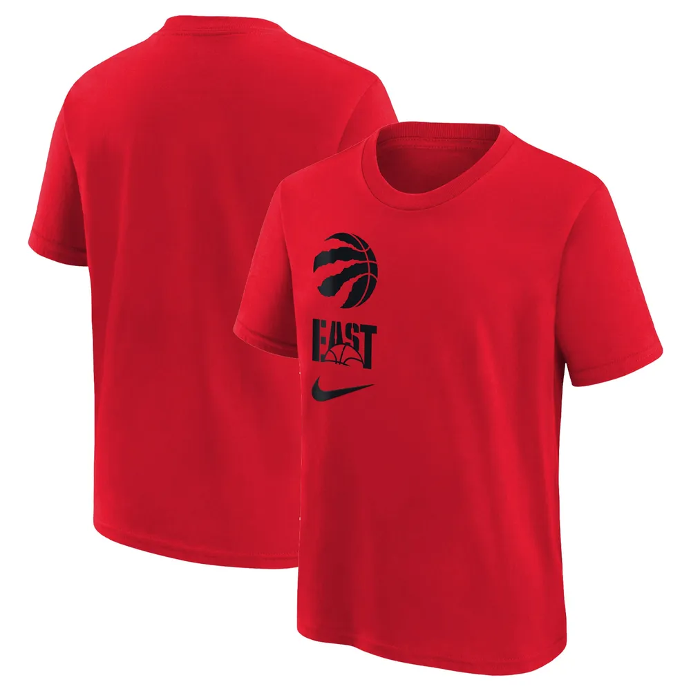 T-shirt essentiel Nike Toronto Raptors Vs Block rouge pour jeune