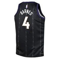 Maillot Nike Scottie Barnes Swingman noir pour jeune Toronto Raptors 2024/25 - Édition City