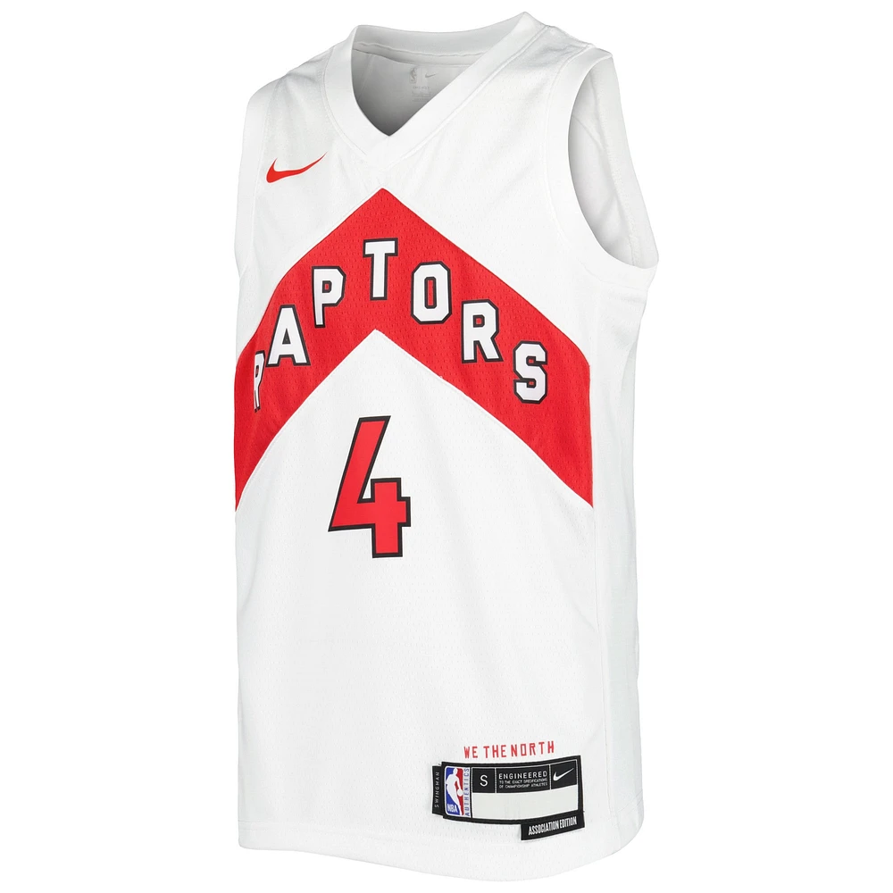 Maillot Nike Scottie Barnes Swingman des Toronto Raptors pour jeune - Édition Association