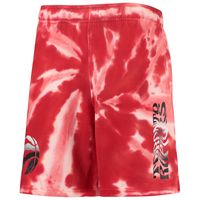 Youth Red Toronto Raptors Santa Monica Tie-Dye Shorts