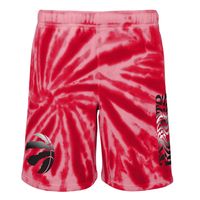 Youth White/Red Toronto Raptors Tie-Dye Santa Monica - Shorts