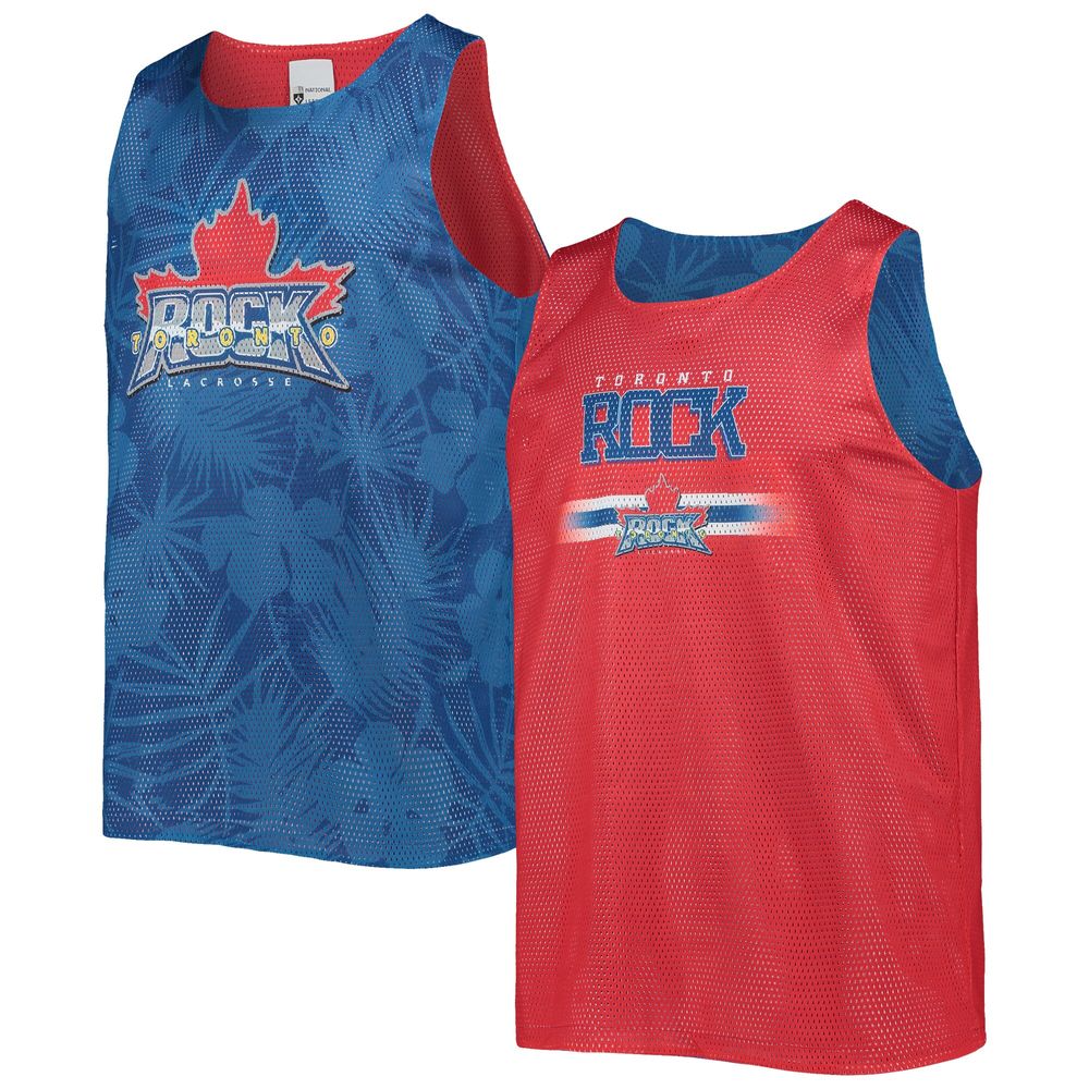 Men's FOCO Blue/Red Toronto Rock Reversible Mesh Tank Top