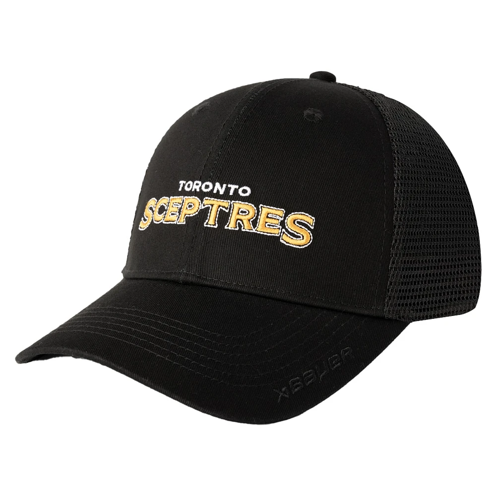 Casquette ajustable unisexe noire avec logo Toronto Sceptres