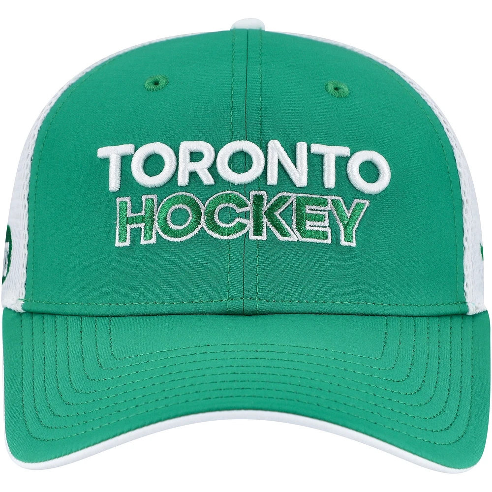 Casquette ajustable en maille arrière pour hommes Fanatics Kelly Green Toronto St. Pats