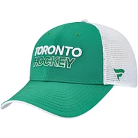 Casquette ajustable en maille arrière pour hommes Fanatics Kelly Green Toronto St. Pats