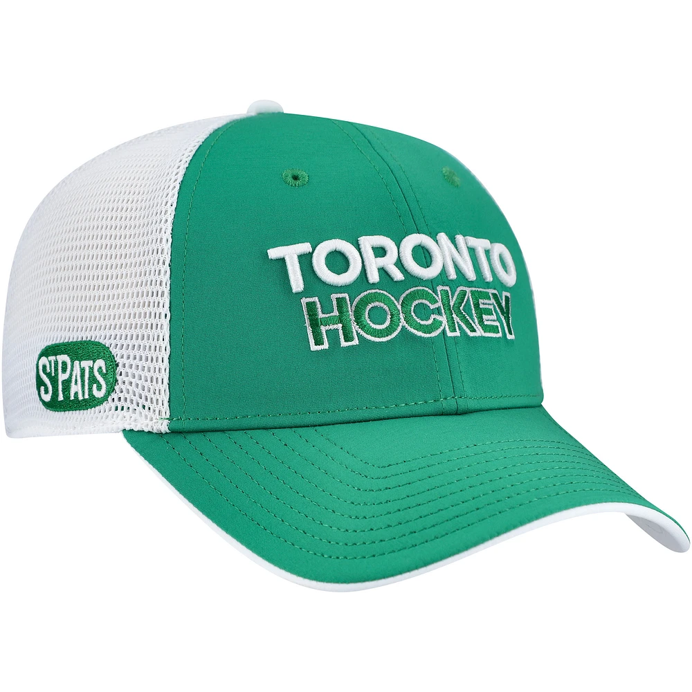 Casquette ajustable en maille arrière pour hommes Fanatics Kelly Green Toronto St. Pats