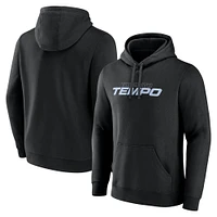 Men's Fanatics Black Toronto Tempo Primary Wordmark Pullover Hoodie