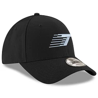 Unisex New Era Black Toronto Tempo Letter Logo 9FORTY Adjustable Hat