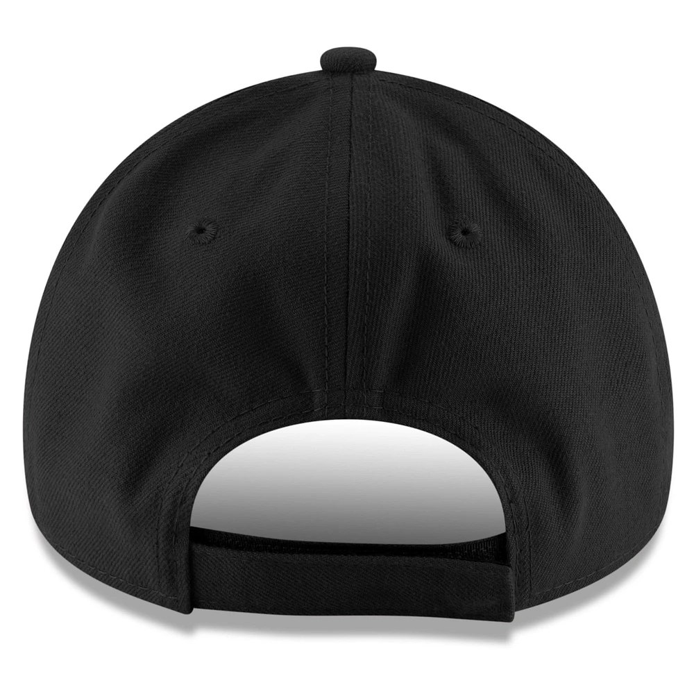 Unisex New Era Black Toronto Tempo Letter Logo 9FORTY Adjustable Hat